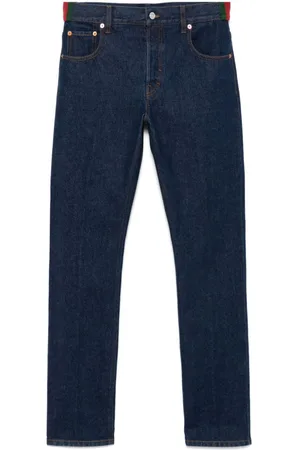 Gucci Web-stripe jeans