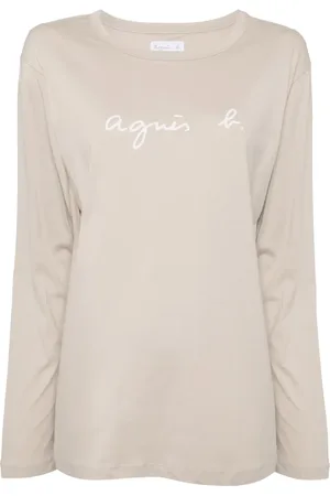 AGNÈS B. Logo-print cotton T-shirt