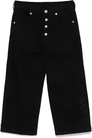 Maison Margiela Logo-embroidered jeans