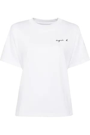 AGNÈS B. Logo-print cotton T-shirt