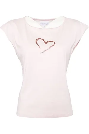 AGNÈS B. Glittered-heart t-shirt