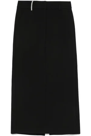 PESERICO SIGN Straight-cut midi skirt