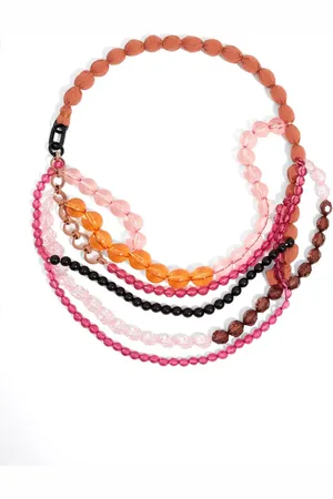 Bimba y Lola Beads-detail double-chain necklace