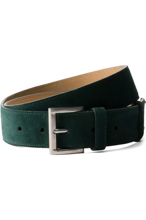 Prada Suede beltenamel-logo suede belt