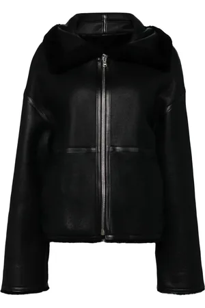 GOEN.J Shearling-lined aviator leather jacket