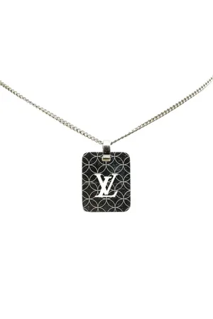LOUIS VUITTON 21th Century Brass Pendentif Champs Elysees costume necklace