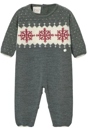 PAZ RODRIGUEZ Patterned-intarsia knit romper