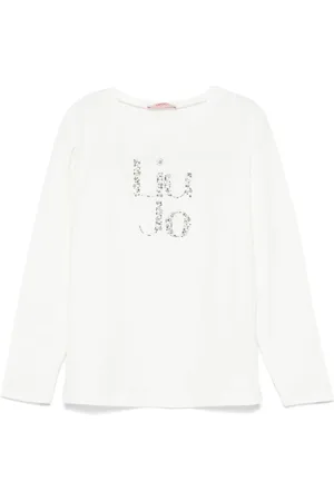 Liu Jo Rhinestone-logo T-shirt