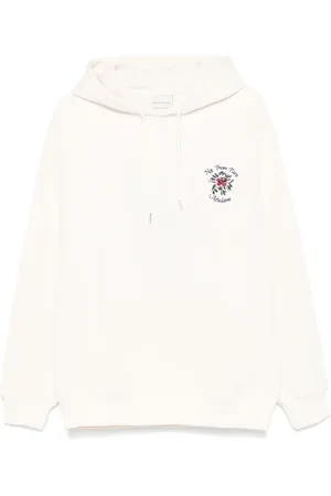 Drôle de Monsieur Logo embroidered hoodie