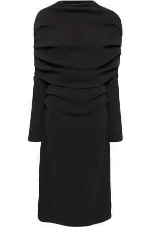 GOEN.J Cape knitted dress