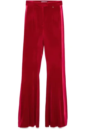 NISSA Flared velvet trousers