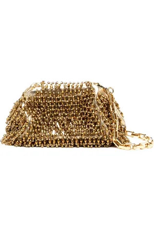 Self-Portrait Crystal embellishment clutch bag