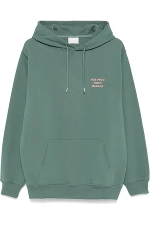 Drôle de Monsieur Slogan-print hoodie