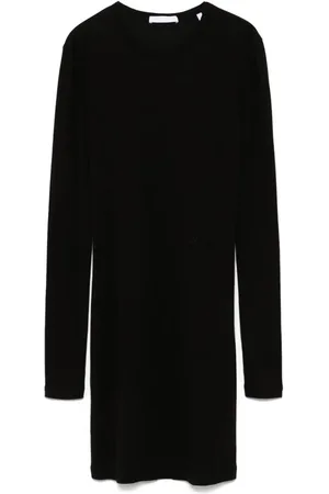 Helmut Lang Logo-embroidered mini dress