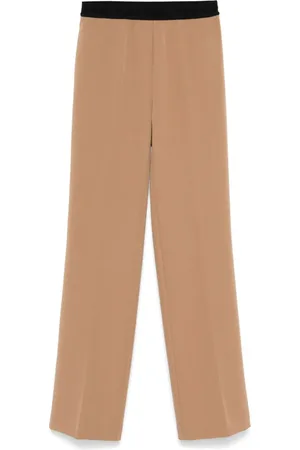 Ermanno Firenze Logo-waistband trousers