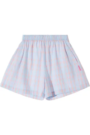 Monochrome Check pattern short shorts