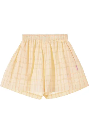 Monochrome Check pattern short shorts