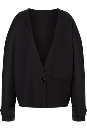 Serafini V-neck wool-cashmere jacket