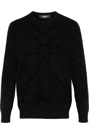 VERSACE Acanthus Leaves-jacquard sweater