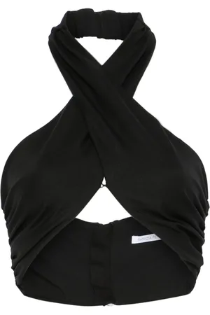Patrizia Pepe Crossover-straps crop top