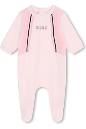 HUGO BOSS Logo-embroidered babygrow