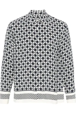 Sandro Square cross-motif shirt