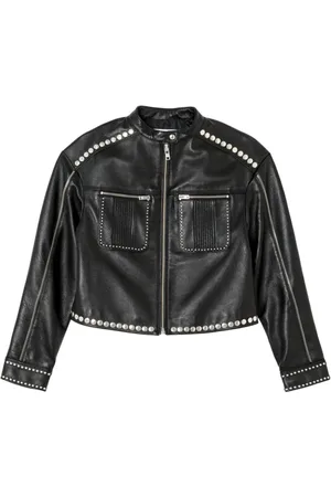 RE/DONE Stud-embellished biker jacket