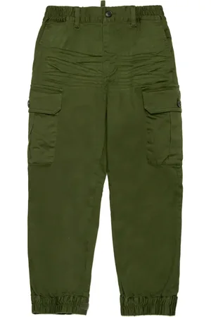 Dsquared2 Logo-patch cotton-blend trousers