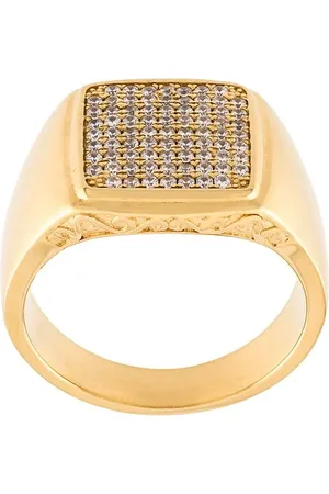 Nialaya Embellished signet ring