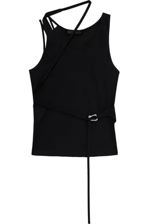 HELIOT EMIL Strap-detail draped top