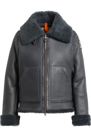 Parajumpers Logo-patch leather jacket