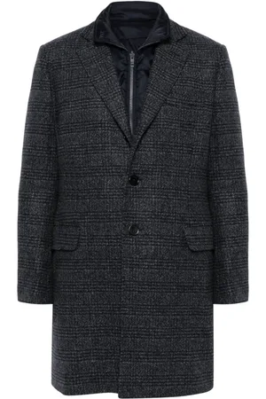 FAY Tartan-check double coat