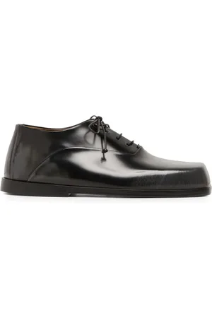 MARSÈLL Panelled patent-leather oxford shoes