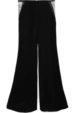 ROTATE Mid-rise flared trousers