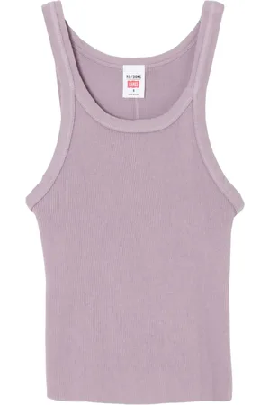 RE/DONE X Hanes cropped ribbed tank top