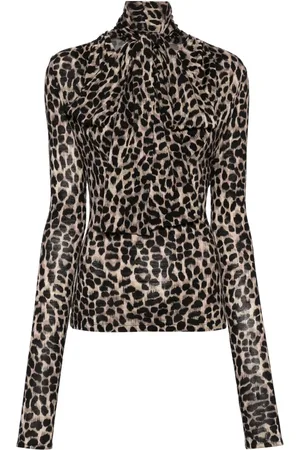 BLUMARINE Animalier-print blouse