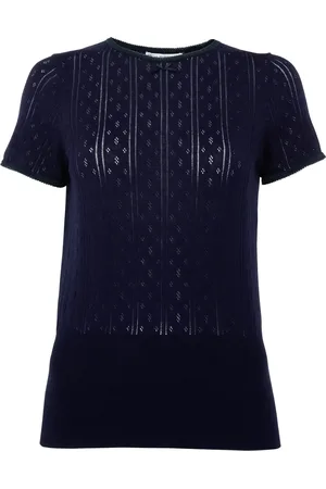 J.W.Anderson Logo-embroidered pointelle top