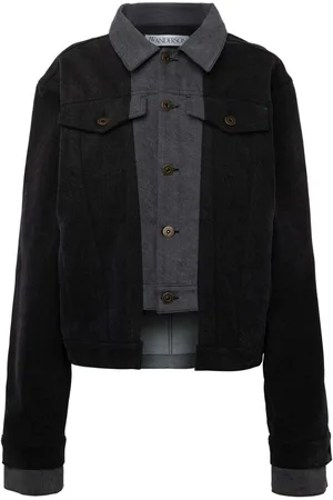 J.W.Anderson Logo-appliqué layered denim jacket