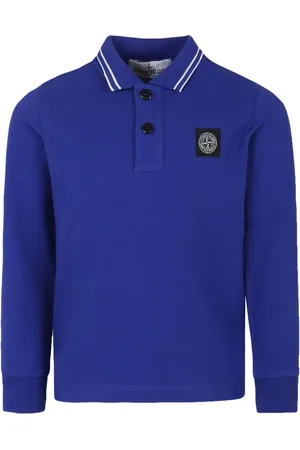 Stone Island Compass-patch piqué polo shirt