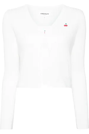 Chocoolate Embroidered cardigan top (set of two)