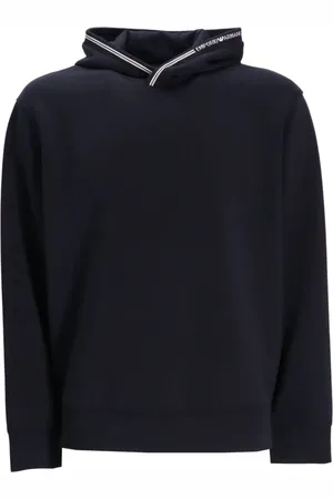 Emporio Armani Bonded-jersey hoodie