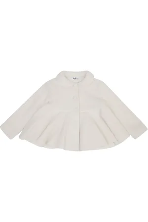 Il gufo Ruffle hem fleece jacket