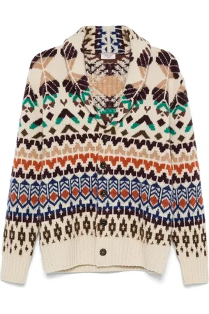 ALTEA Patterned-jacquard cardigan
