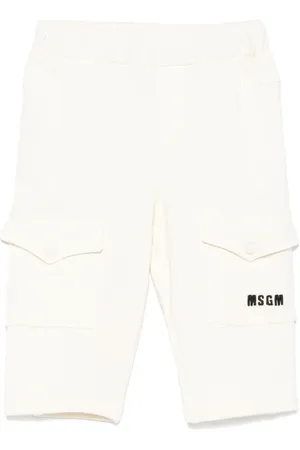 Msgm Embroidered-logo trousers