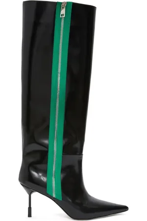 Msgm Pointed-toe leather boots