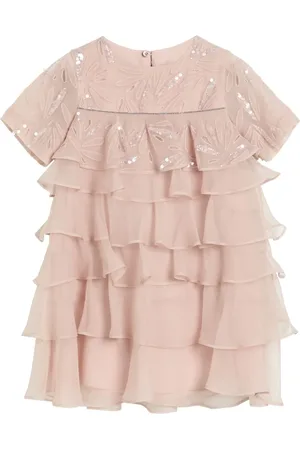 Brunello Cucinelli Ruffled silk dress