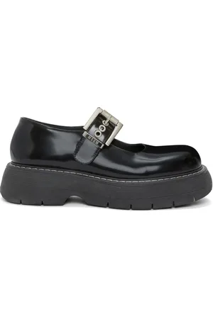 Msgm Buckled leather loafers