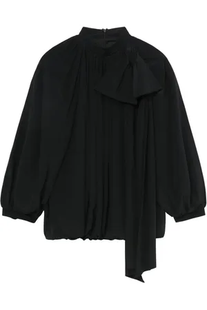 Simone Rocha Bow detailing draped blouse