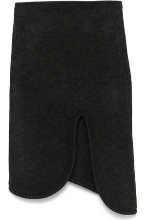 Victoria Beckham Padded-trim midi skirt