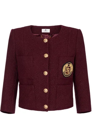 Elisabetta Franchi Cropped tweed jacket